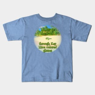 Key Lime Colored Glasses Kids T-Shirt